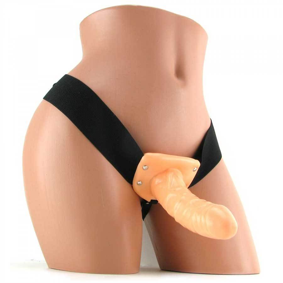 Penis Extension Sleeve 6 Inch Hollow Tan Strap On Sheath、mySite、bottomscart