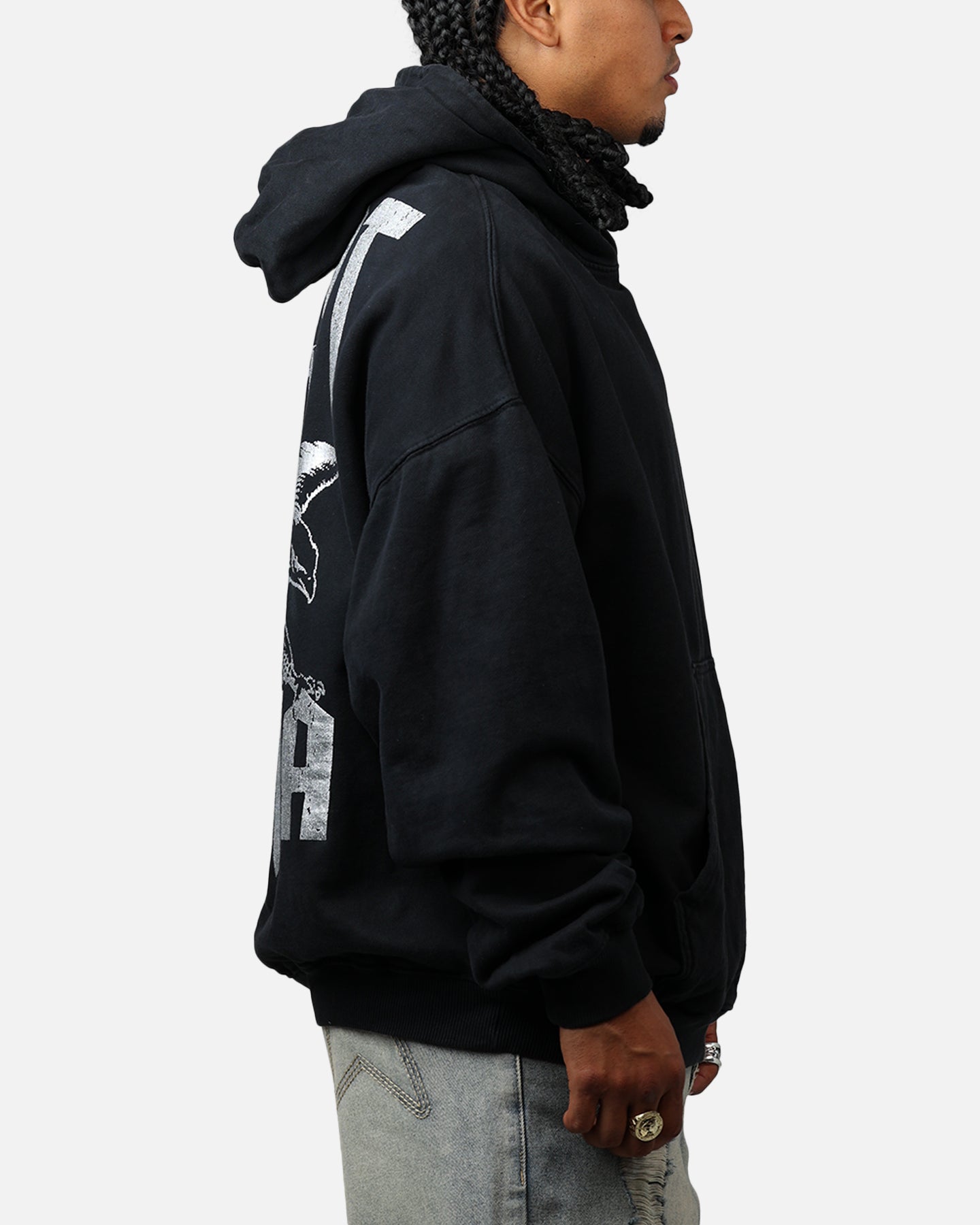 Saint Morta Ride Or Die Boxy Hoodie Black、mySite、zt4zffjzw