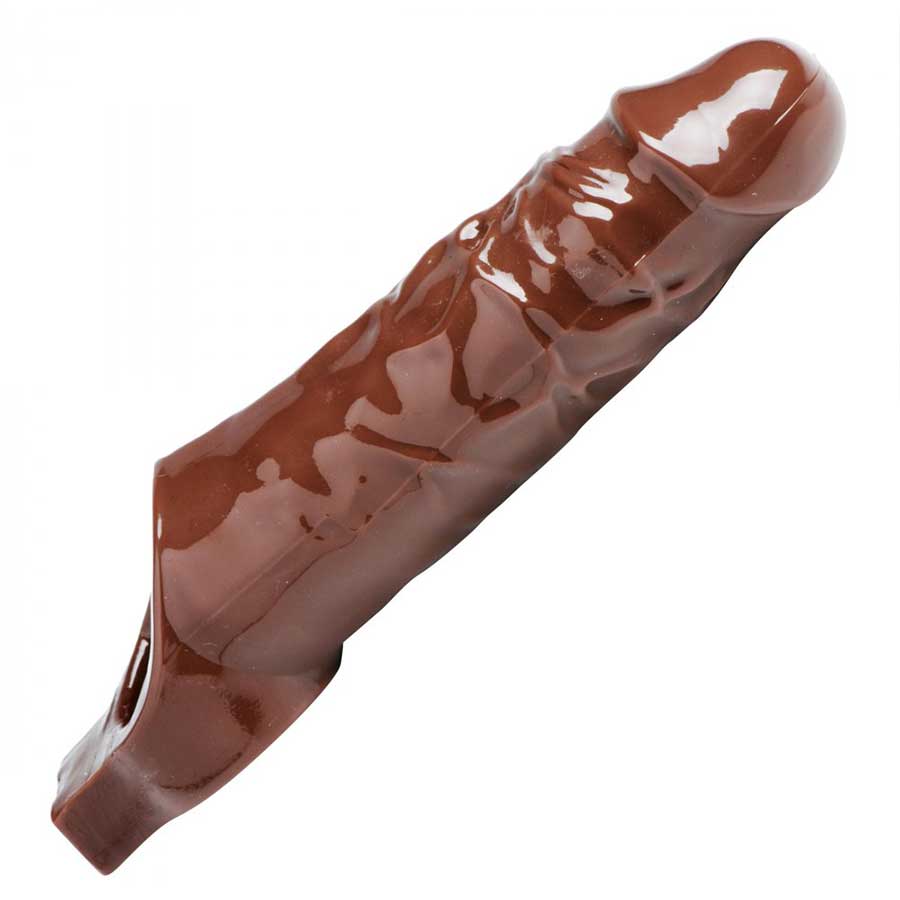 Really Ample 8.5 Inch Brown Penis Enhancer Sheath by Size Matters、mySite、bottomscart