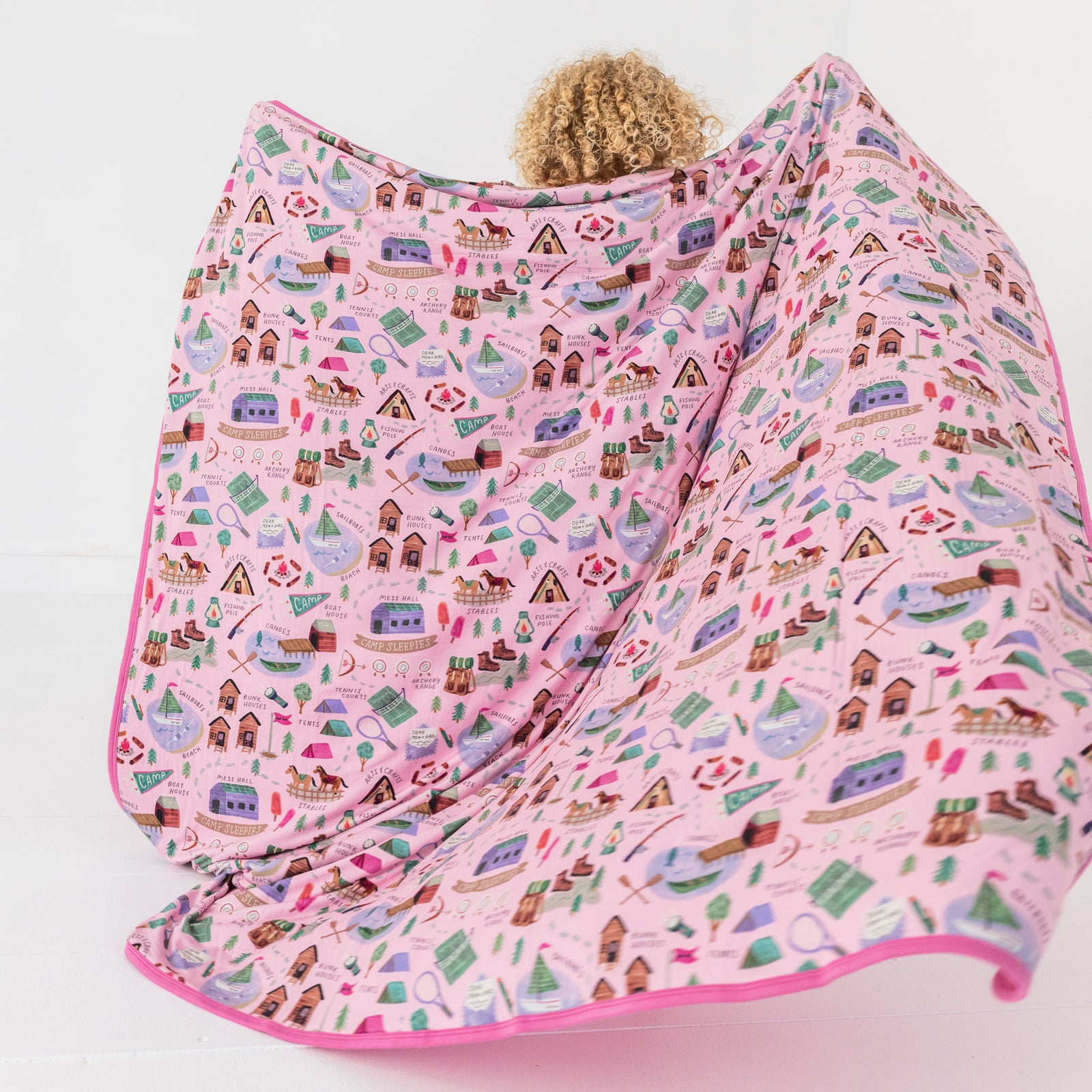  Pink Camp Sleepies Large Cloud Blanket®、mySite、layawaytickets