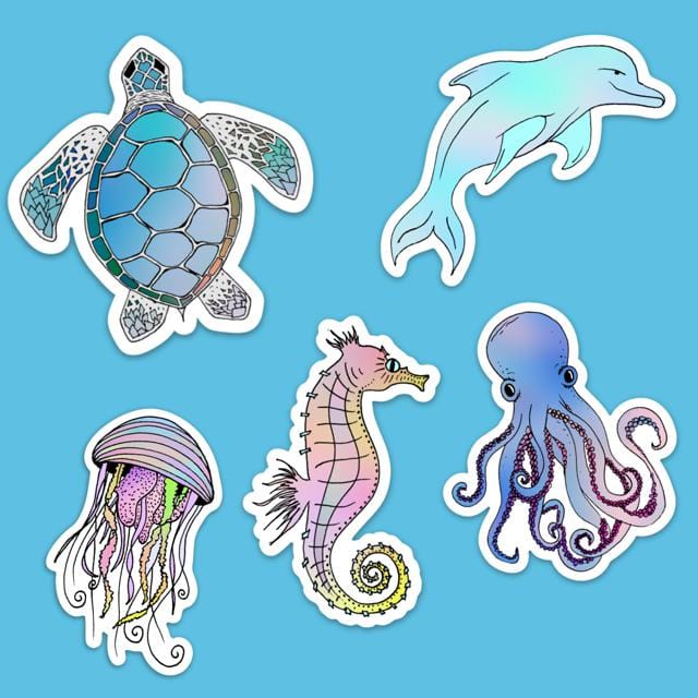  Under The Sea Sticker Pack、mySite、elrpsem3k