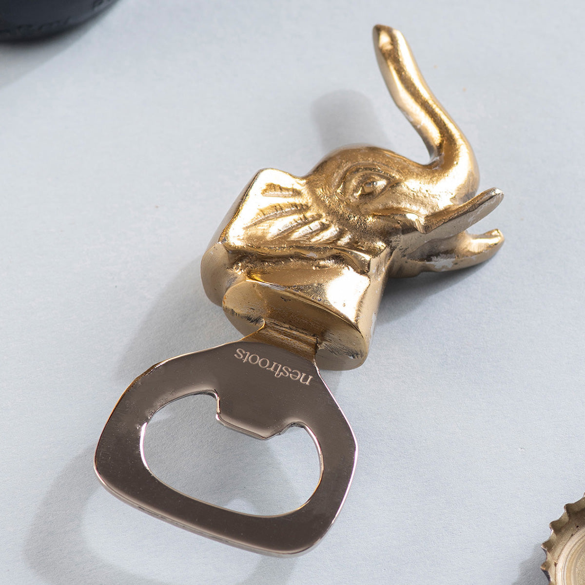 Stainless Steel Bottle Opener | Elephant Shape | Gold、mySite、camillekostekn