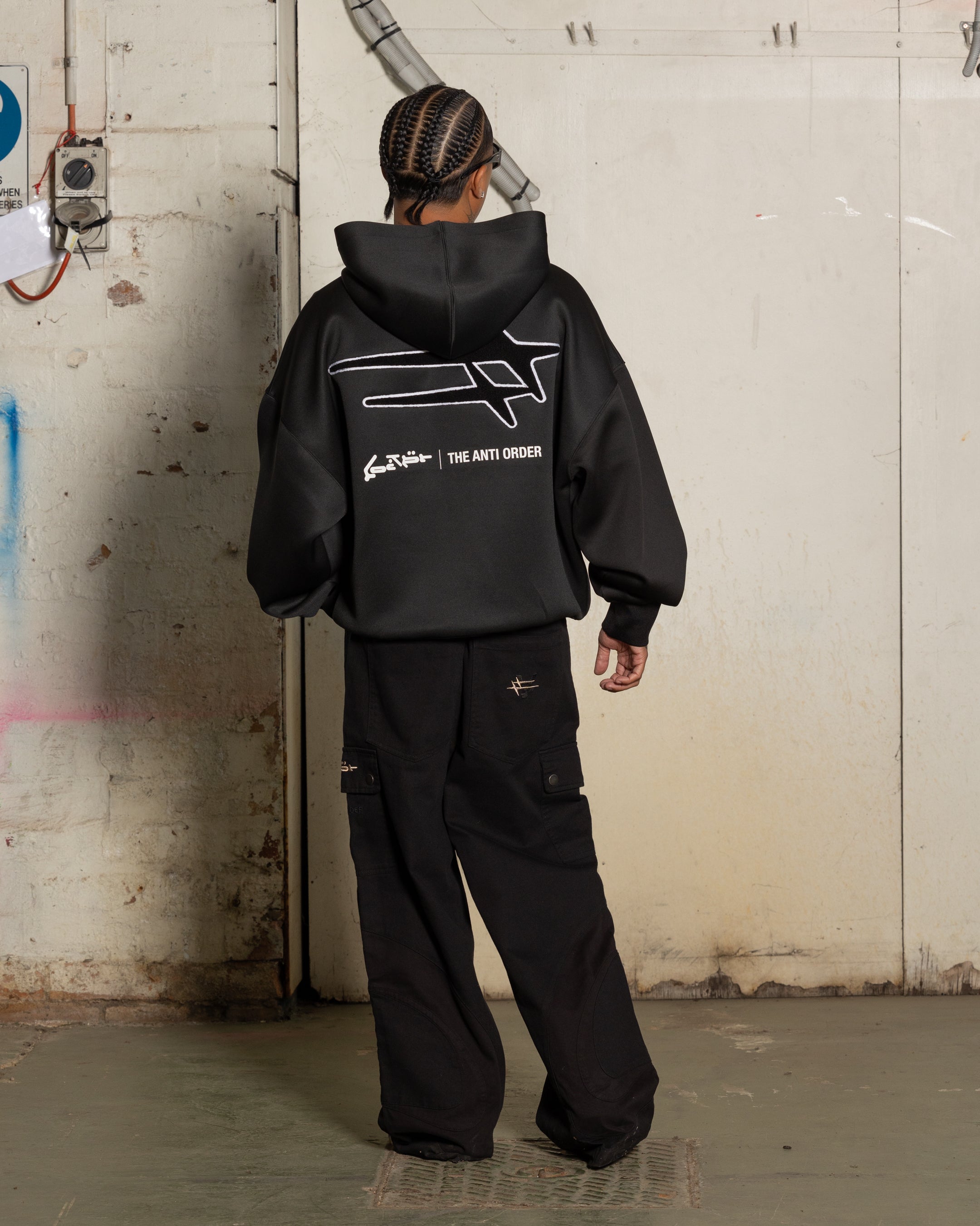 Loiter X The Anti Order Zip Hoodie Black、mySite、zt4zffjzw