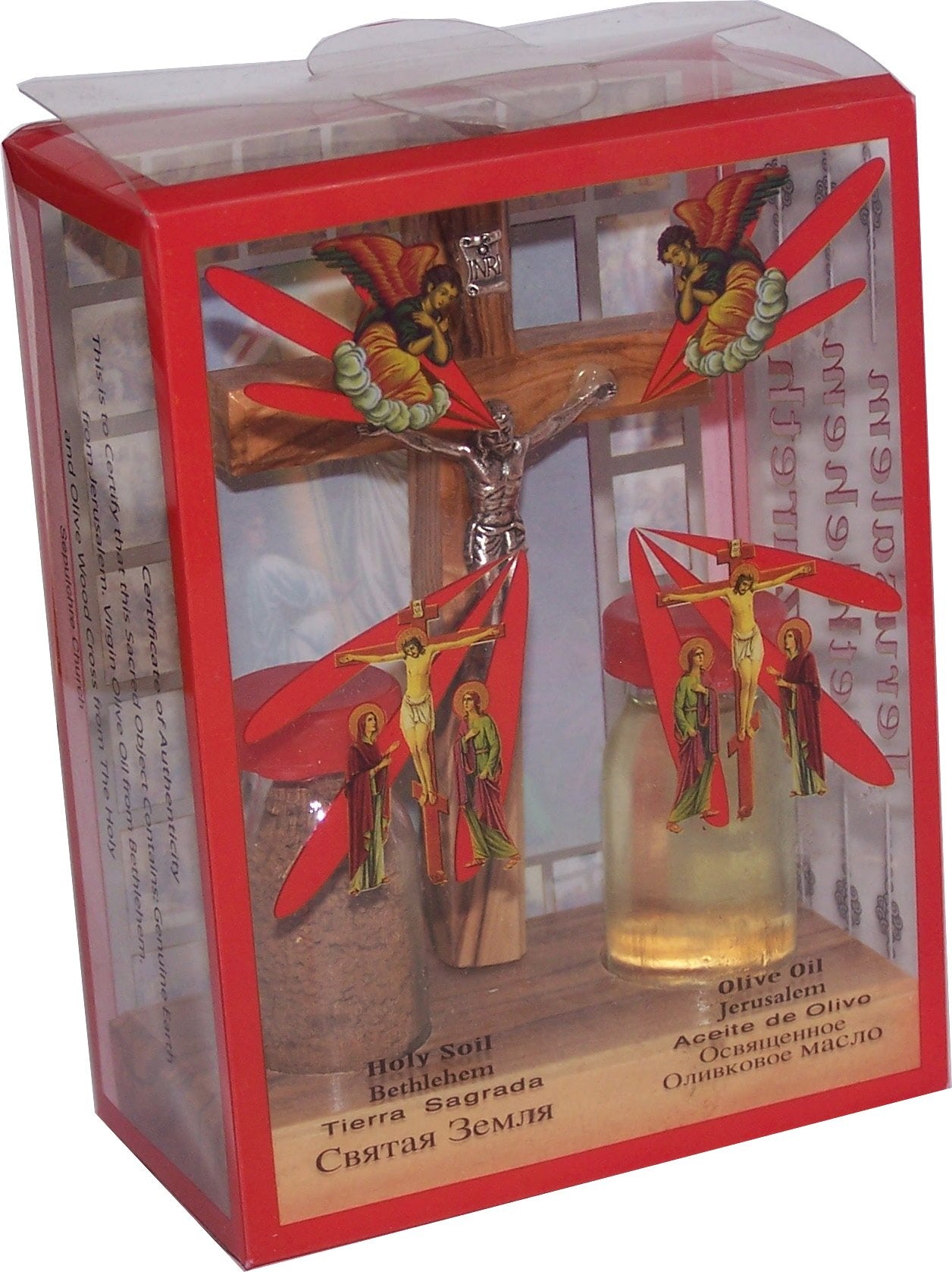  Holy Land Market Religious Samples with certificate and olive wood Table Crucifix、mySite、elrpsem3k