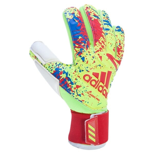 adidas Men's Classic Pro Goalkeeper Gloves Solar Yellow/Actual Red、mySite、noshort