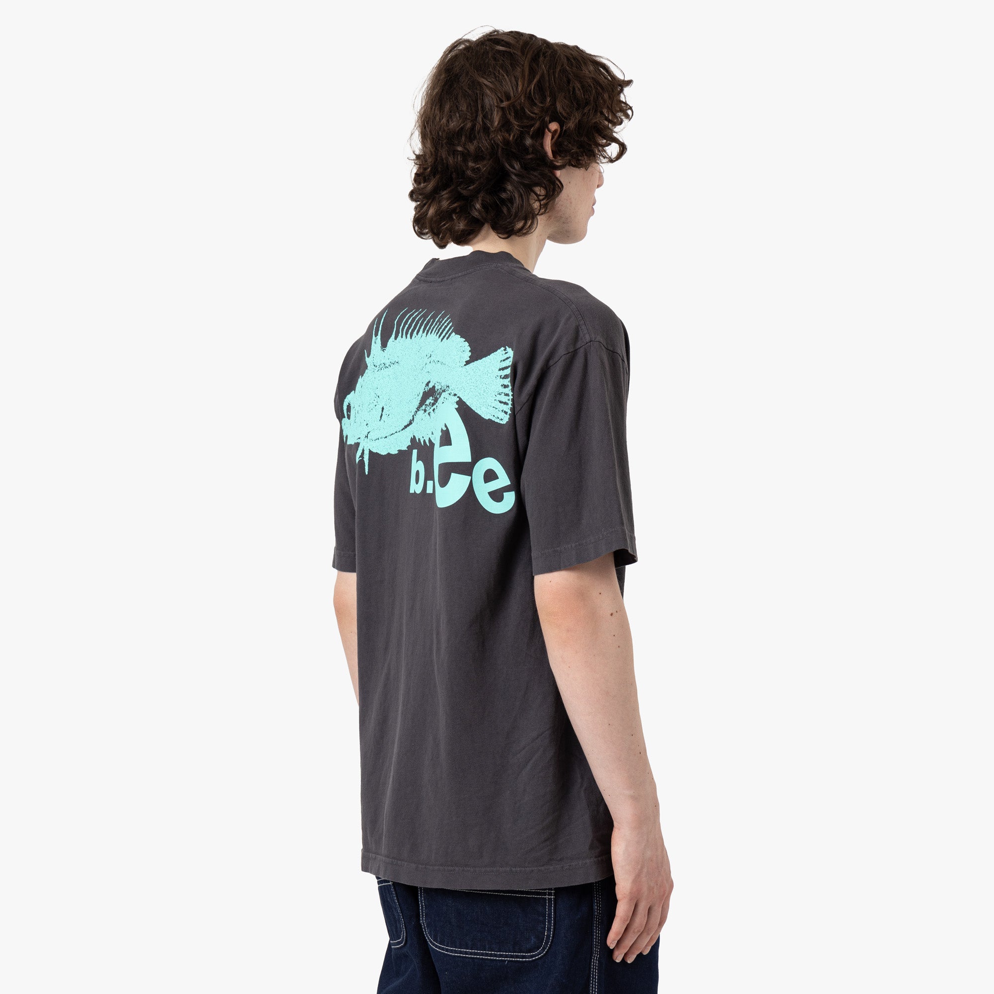  b.Eautiful Takahiko T-Shirt / Dolphin Blue、mySite、merchandisen