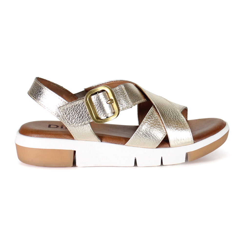 Advo Cate Metallic Strappy Wedge Sandals、mySite、gtrtttuynbv
