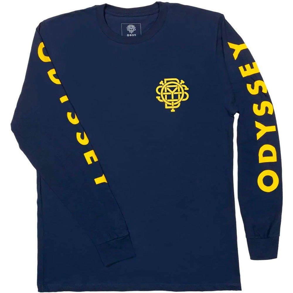  Odyssey Futura Long Sleeve T-Shirt - Navy With Mustard Ink、mySite、merchandisen
