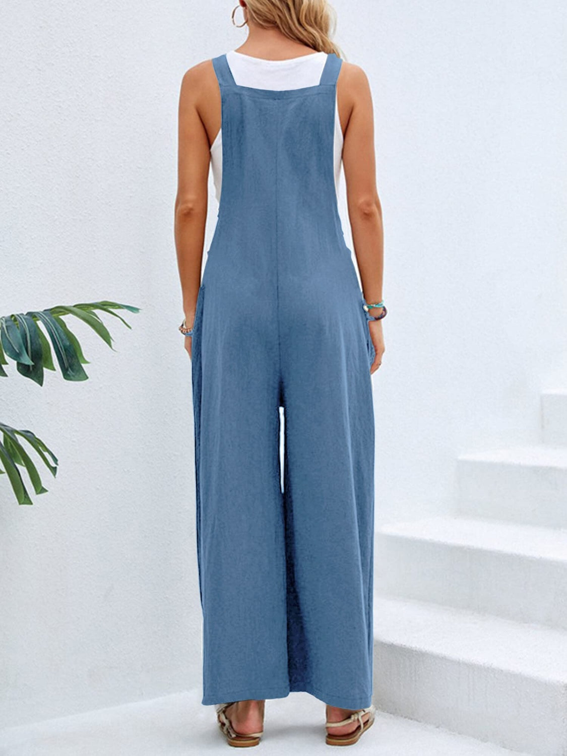  Full Size Square Neck Wide Strap Overalls、mySite、justintrudeaud