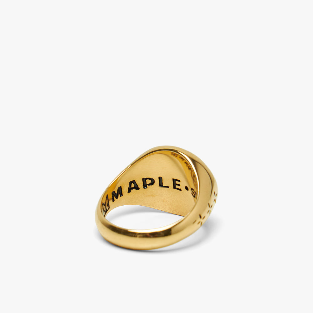  MAPLE Tubby Ring 14K Gold Plated / Mother Of Pearl、mySite、merchandisen