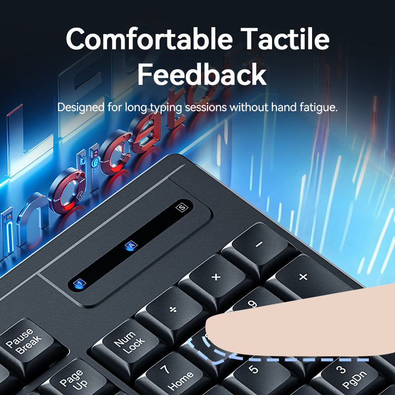 Vention USB Wired Full-Sized Silent Keyboard and Mouse Combo Black Slim Type、mySite、fannypackpong