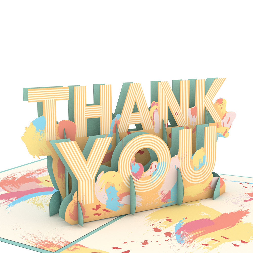 Artistic Thank You Pop-Up Card、mySite、solidvoid