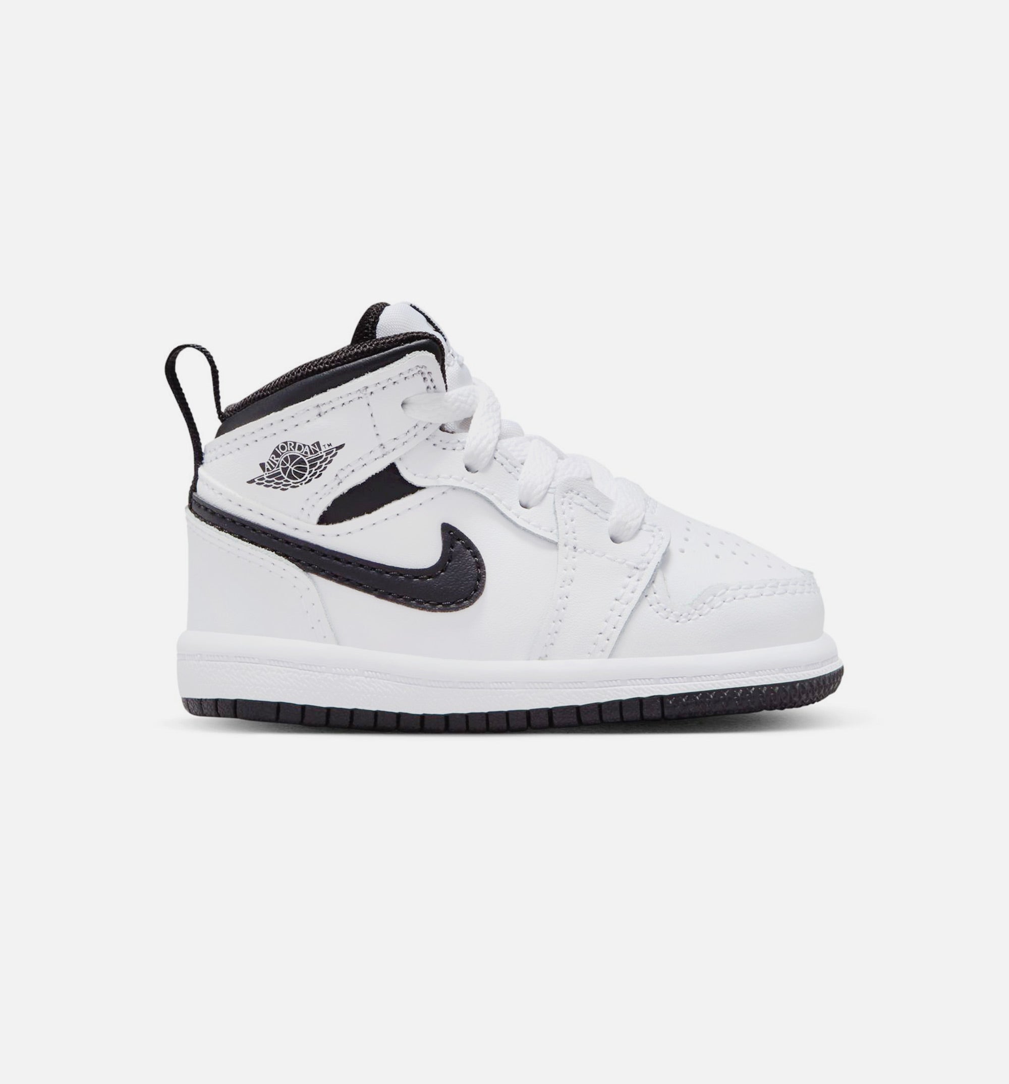 Air Jordan 1 Retro Mid Infant Toddler Lifestyle Shoe - White/Black、mySite、dreamappss