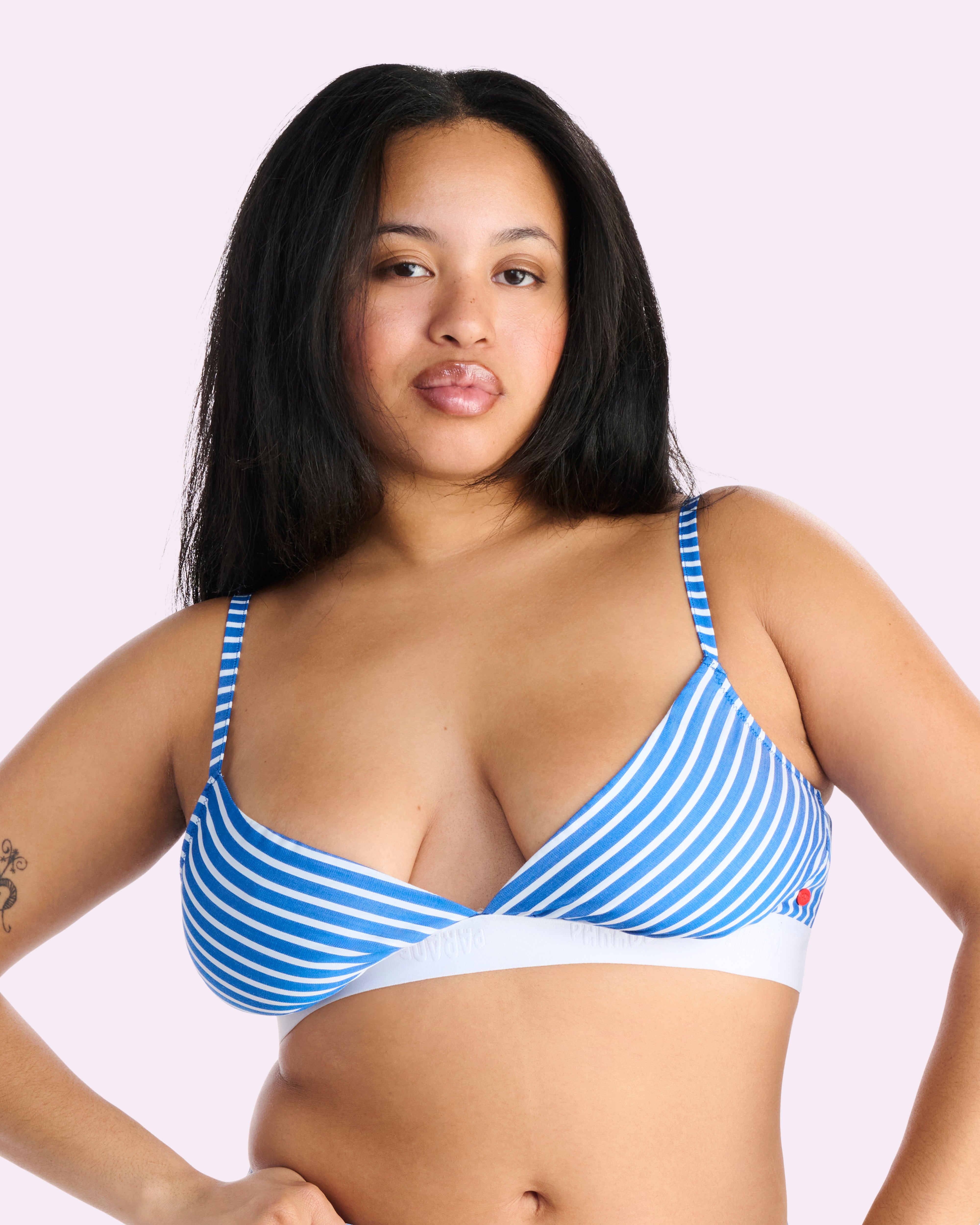 Parade Poplin Triangle Bralette | Parade Poplin (Paradise Stripe)、mySite、bengalsvssteelers