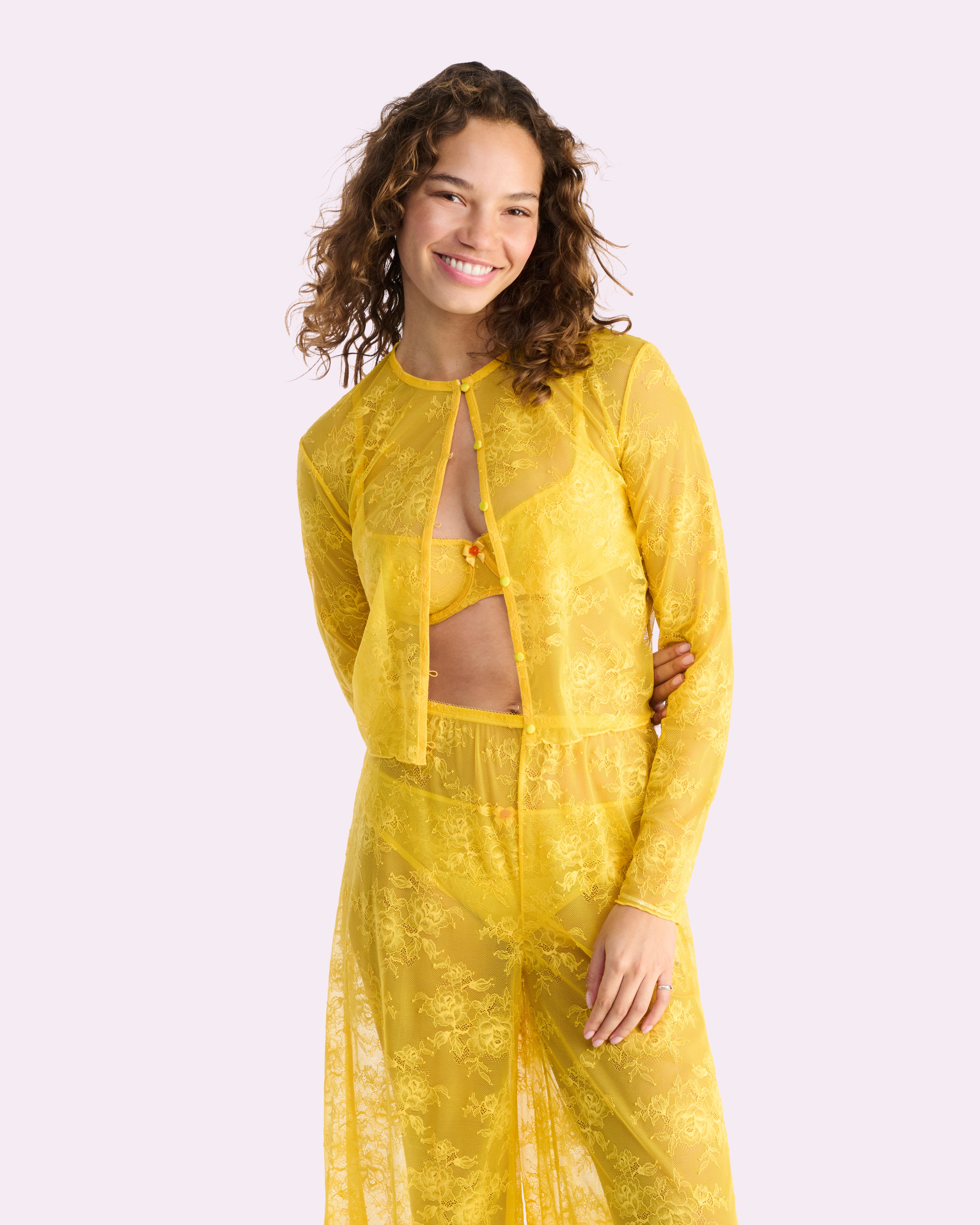 That Lace Wide Leg Pants | That Lace (Daffodil)、mySite、bengalsvssteelers