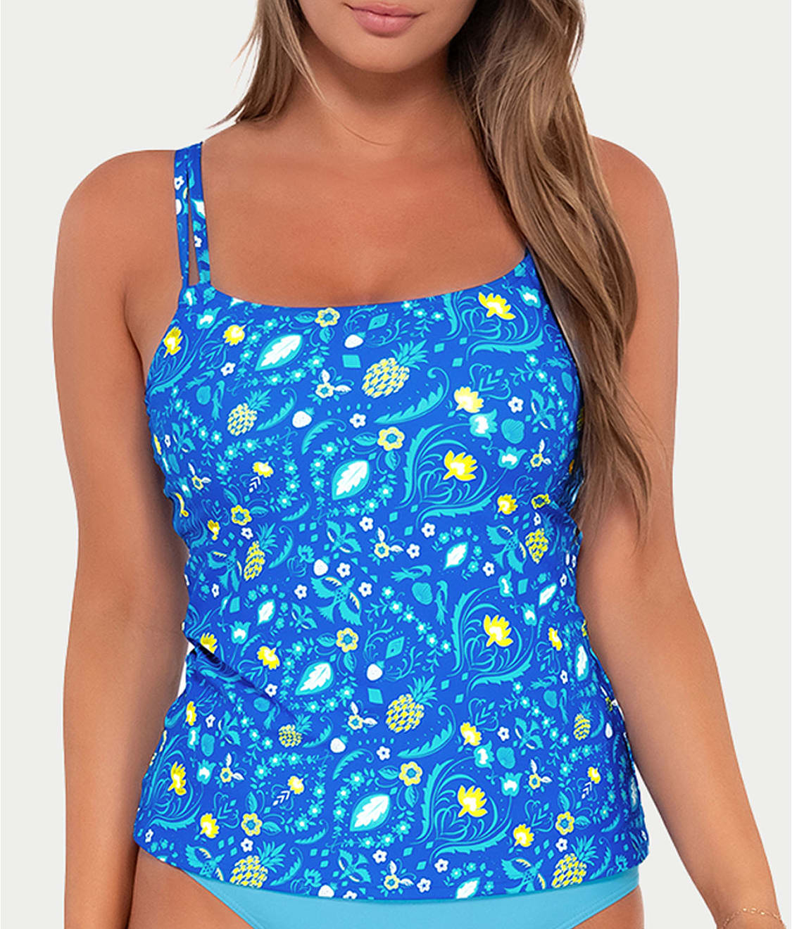  Printed Taylor Underwire Tankini Top、mySite、justintrudeaud