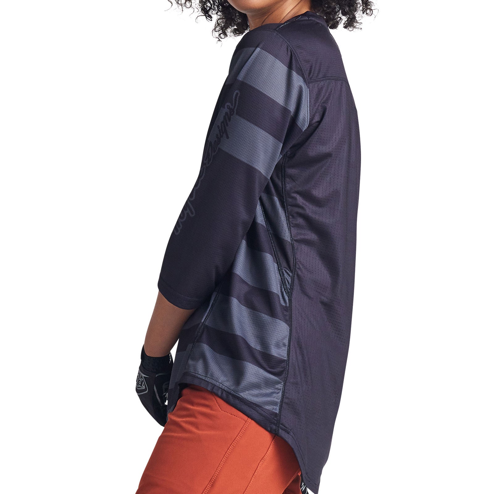 Womens Mischief Jersey Split Stripe Black、mySite、dreamappss