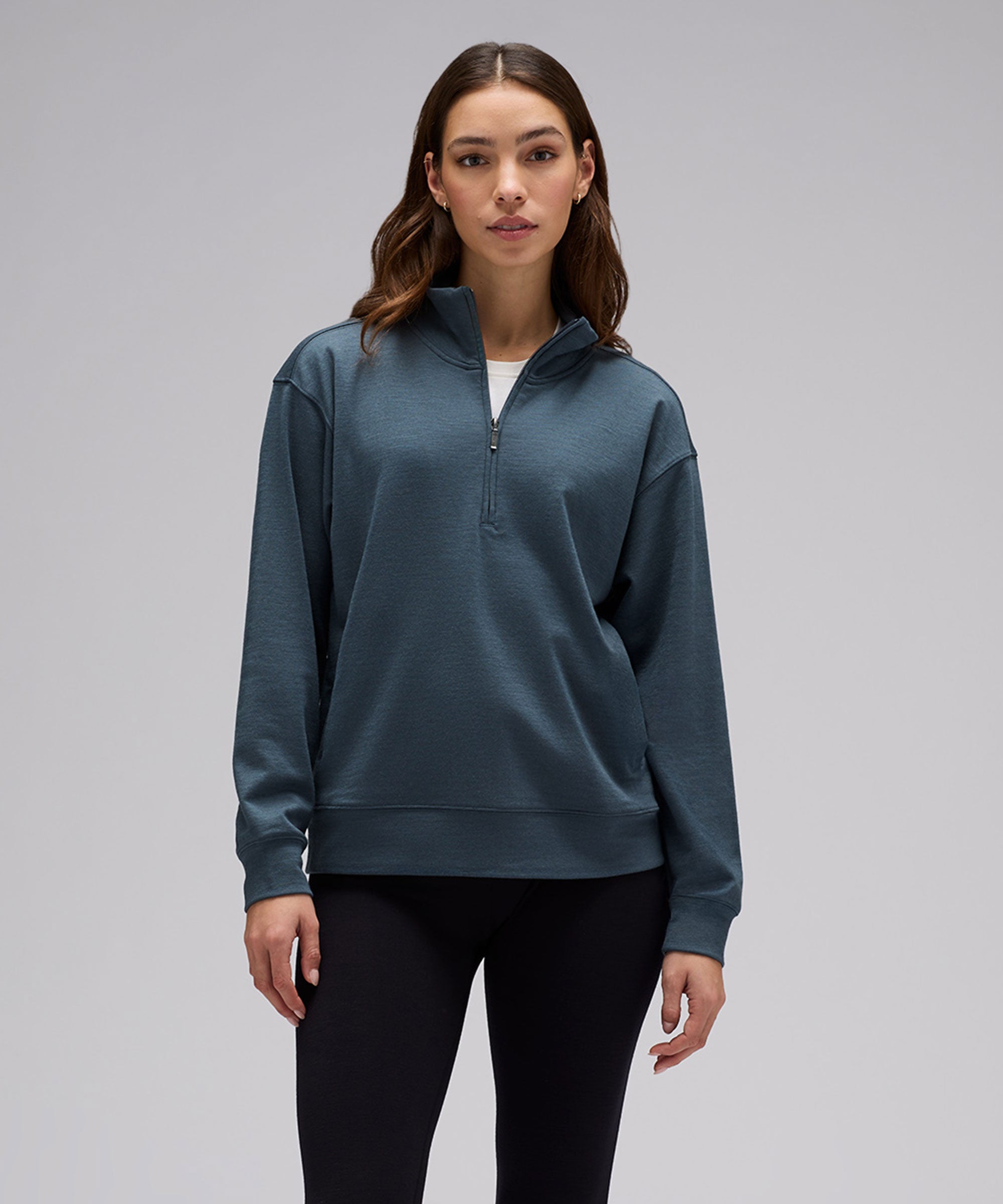 Women's Merino Transit Quarter Zip、mySite、noshort