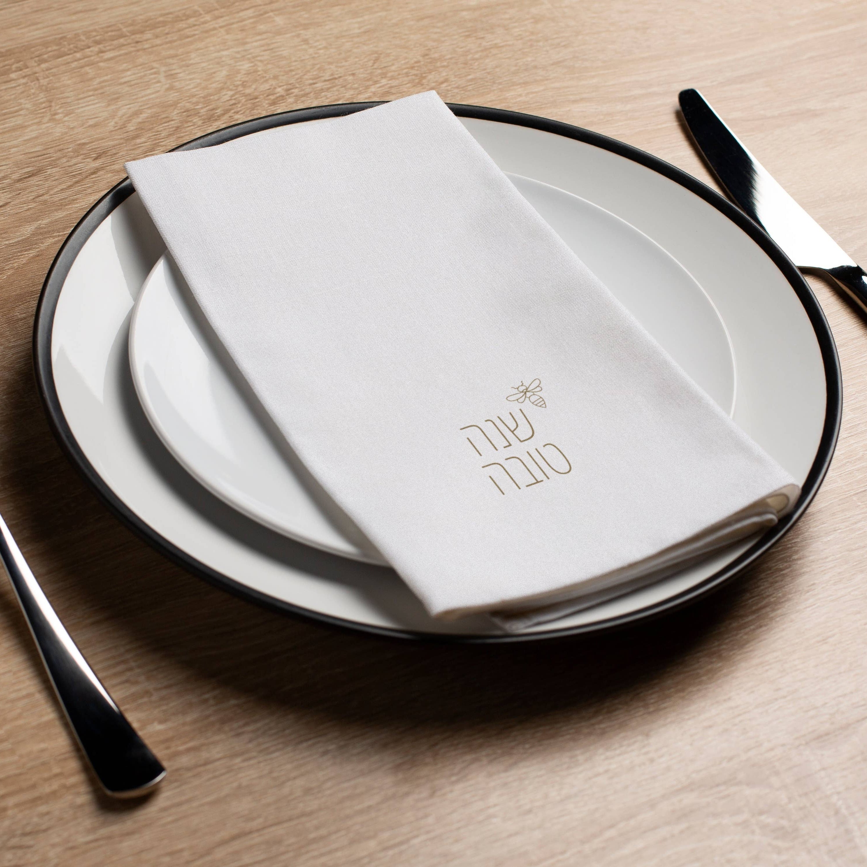 Gold Bee Shana Tova Napkins - Set of 16、mySite、topwebapps