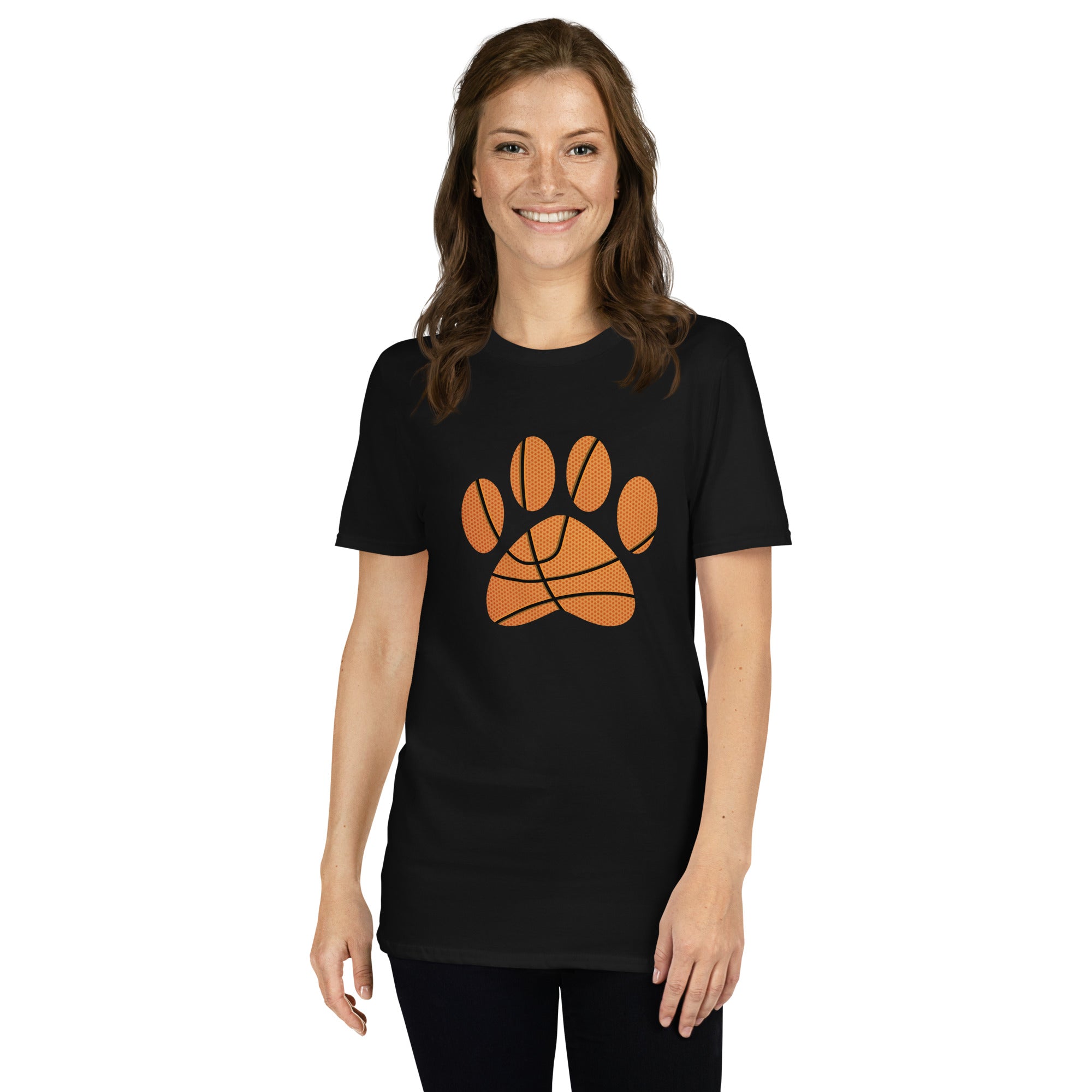 Basketball Paw Print T-Shirt、mySite、camillekostekn