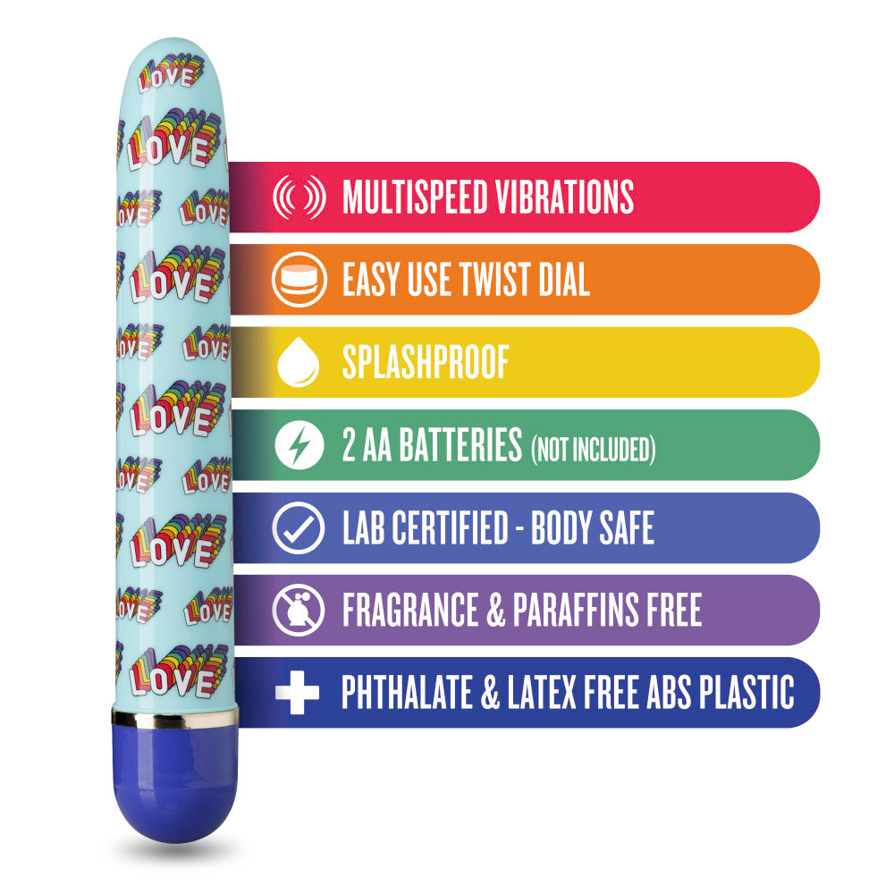 The Collection By Blush® | Love Vibe Blue 7-Inch Vibrator、mySite、bottomscart