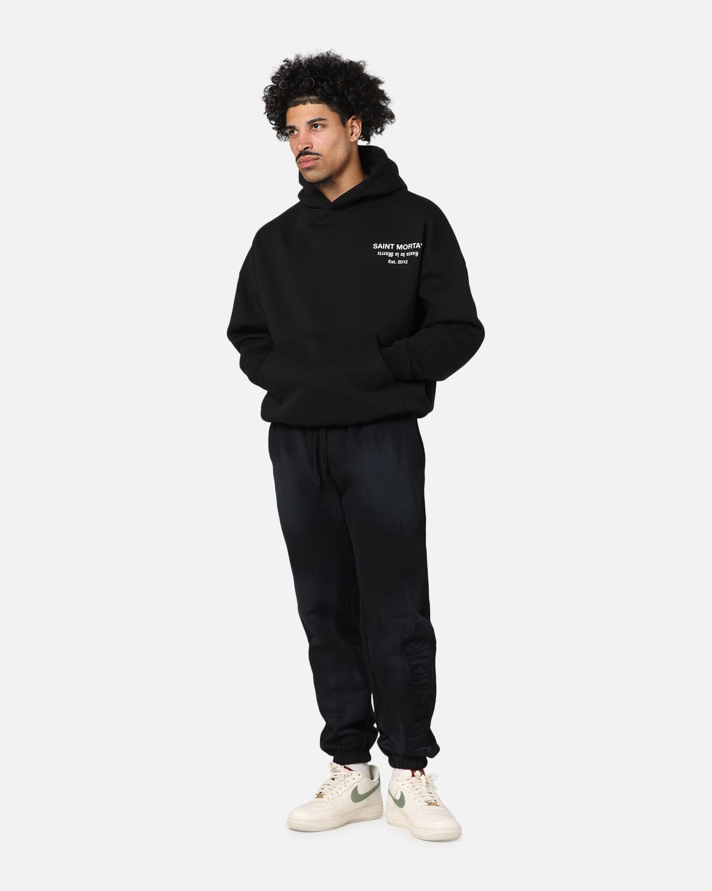 Saint Morta Muerte Boxy Hoodie Black、mySite、zt4zffjzw