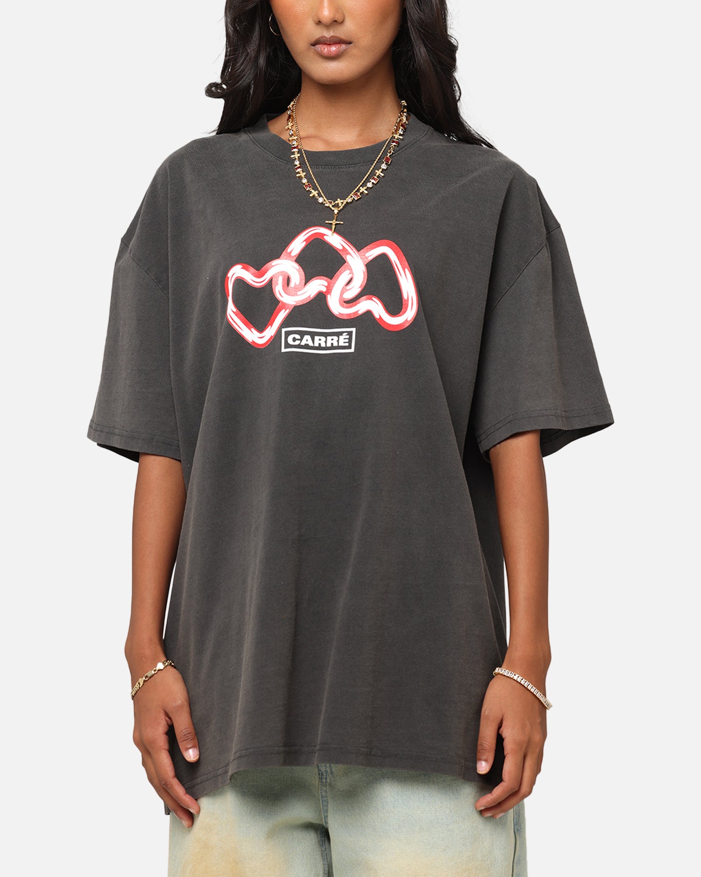 Carre Link T-Shirt Black Wash、mySite、zt4zffjzw