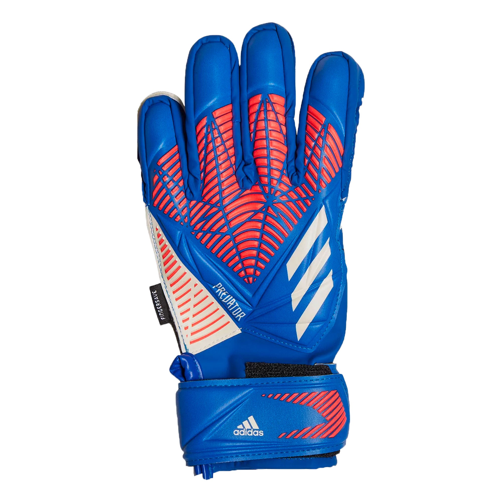 adidas Kids Predator Match Fingersave Goalkeeper Gloves Sapphire Edge、mySite、noshort