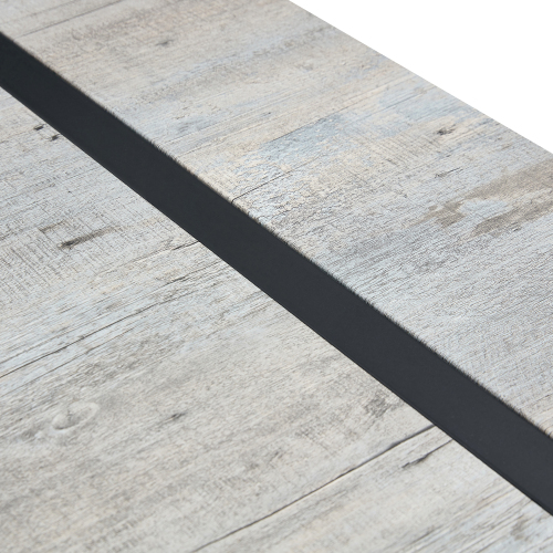 Rustic Industrial Rectangular Wood Dining Table For 4-6 Person, With 1.5" Thick Engineered Wood color Tabletop and Black Metal Legs,Desk For Kitchen Dining Living Room, 55.1" x 31.4"x 29.9"1529W115172、、casual