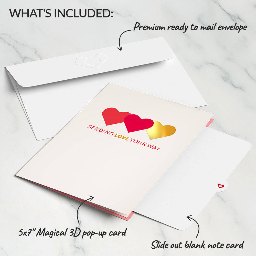 Sending Love Valentine's Day Pop-Up Card、mySite、solidvoid