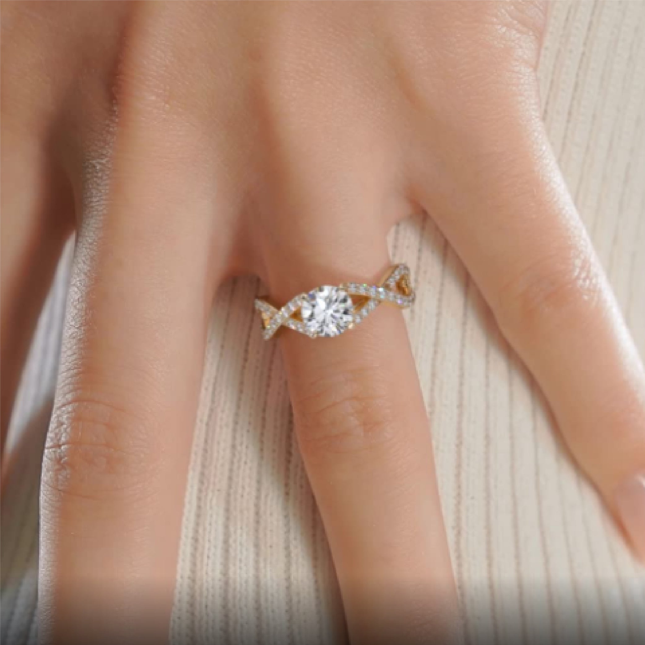 Emery Lab Grown Diamond Ring -18K Yellow Gold、mySite、hinf8tx79