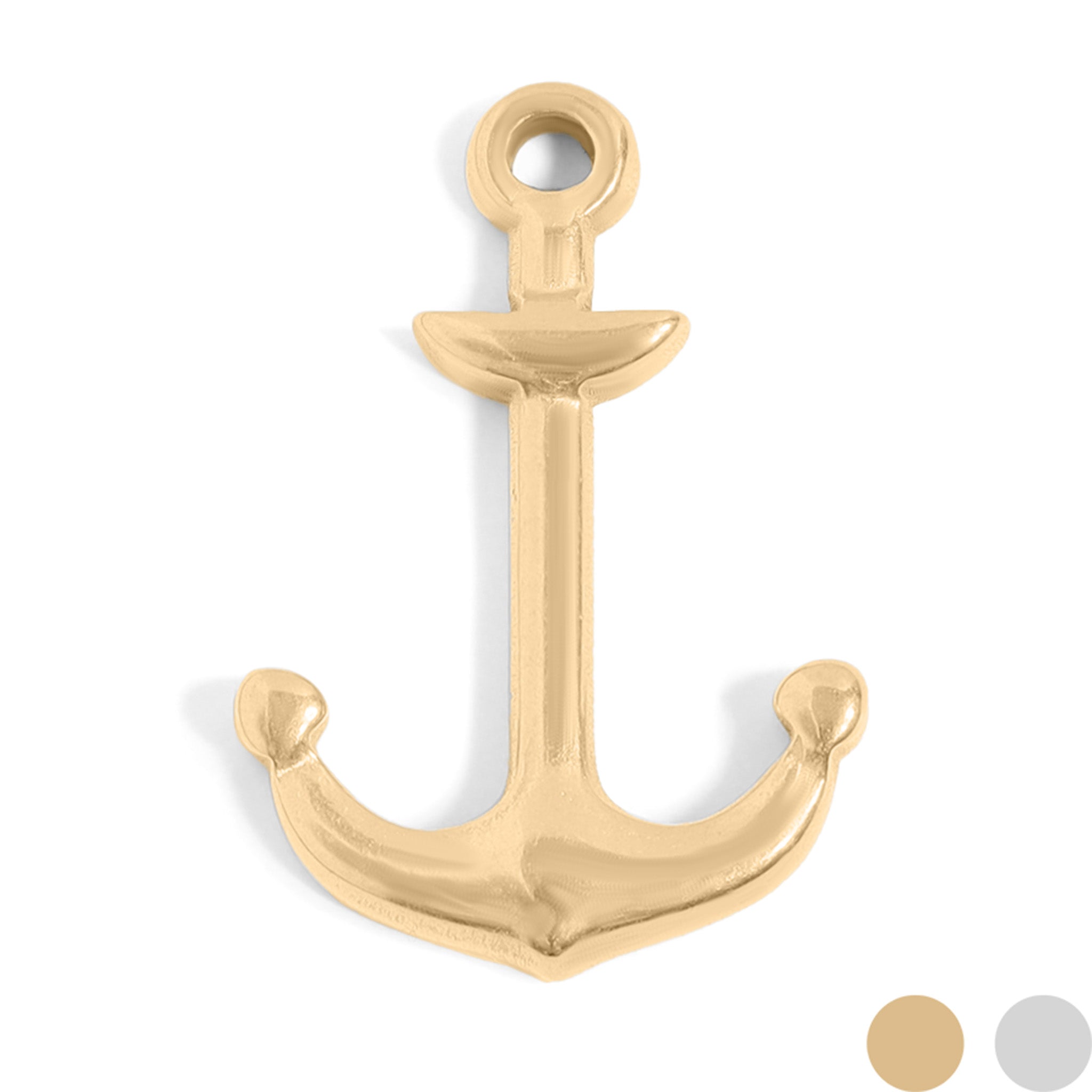 18K Gold PVD Stainless Steel Anchor Charm / PDL0209、mySite、dreamappss