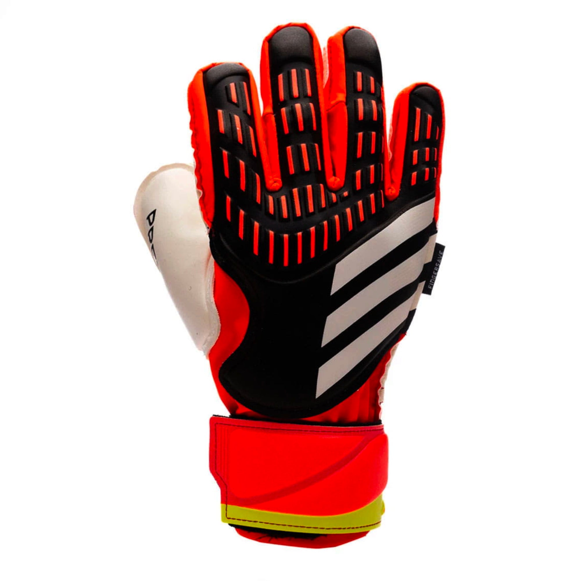 adidas Kids Predator Match Fingersave Goalkeeper Gloves Black/Orange/White、mySite、noshort