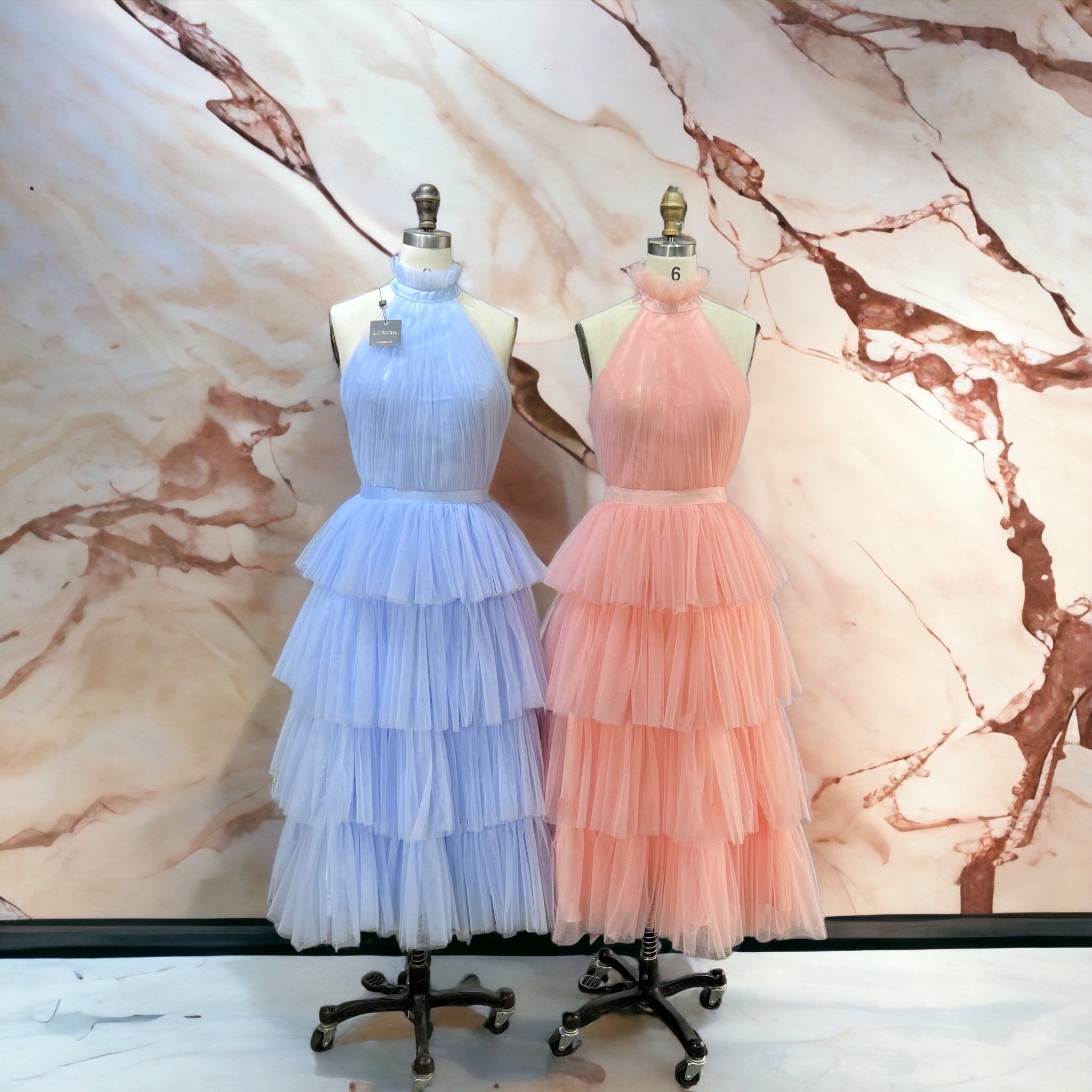  Soft Petal Tulle Dress (Sky Blue)、mySite、merchandisen