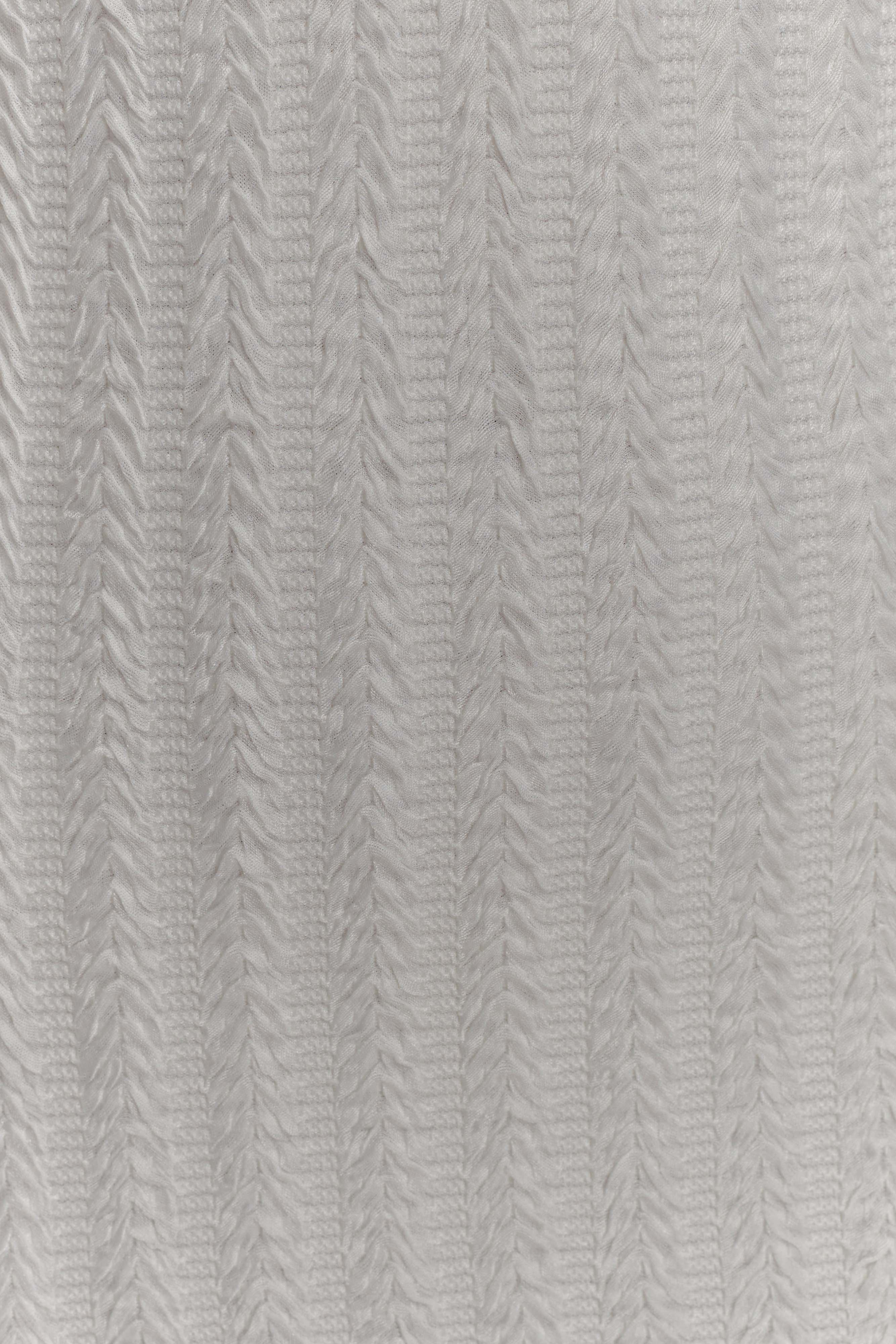 Daphne Pointelle Long Sleeve Mini Dress - Ivory、mySite、solidvoid