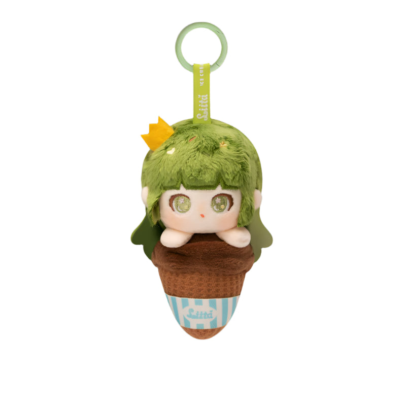  【NEW】TNTSPACE Liita Rainbow Cone Series Plush Keychain、mySite、greenlandpopulation