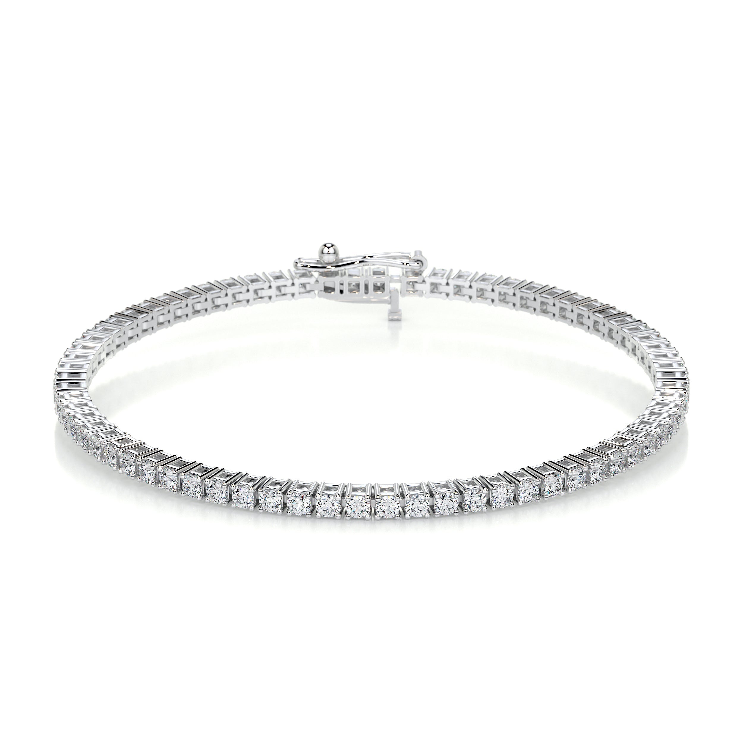 Sidney Tennis Lab Grown Diamonds Bracelet -18K White Gold、mySite、hinf8tx79