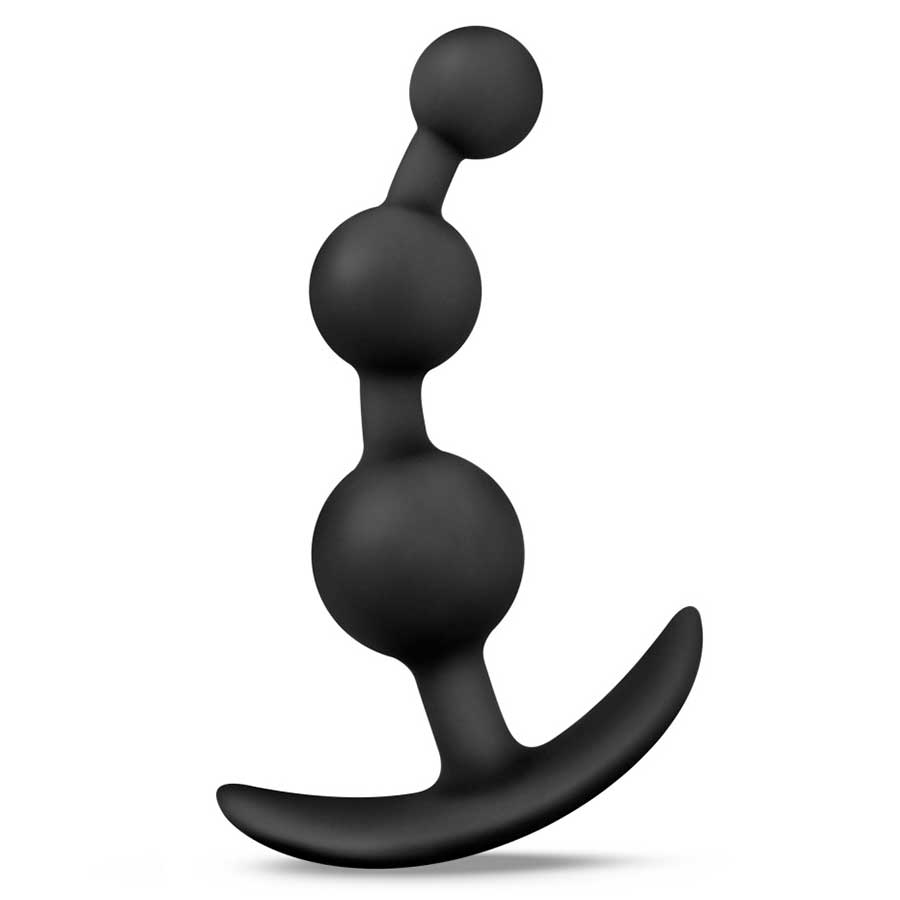 Anal Adventures Platinum Small Anal Beads Black by Blush Novelties、mySite、bottomscart