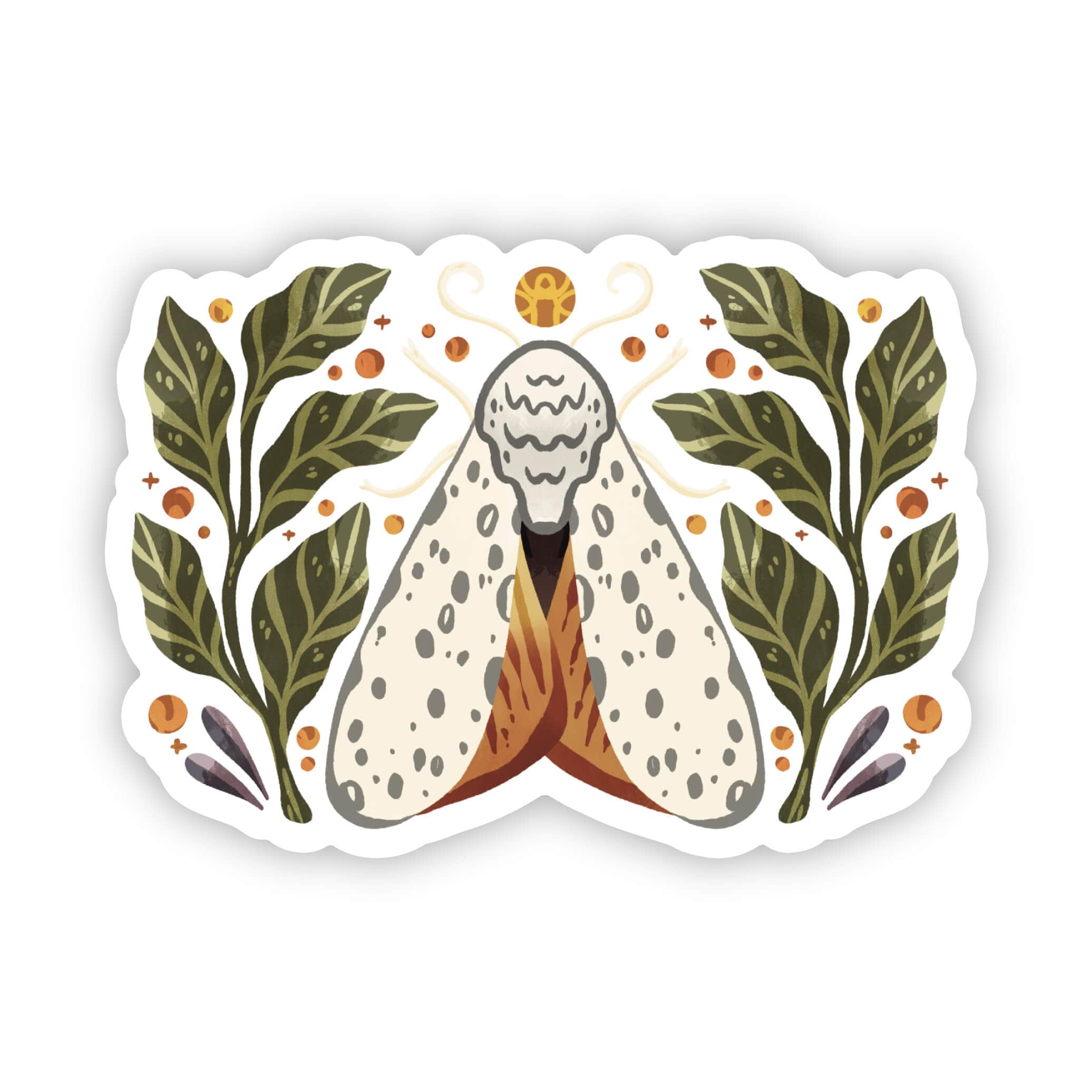  Moth and Botanicals Sticker、mySite、elrpsem3k