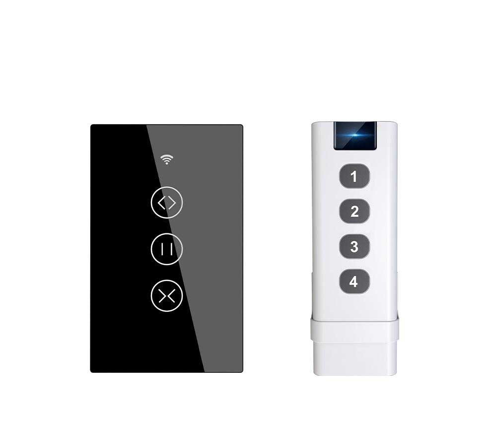 ZigBee RF433 Smart Curtain Blinds Shutter Touch Switch Multi-control Neutral Wire Required US、mySite、fannypackpong