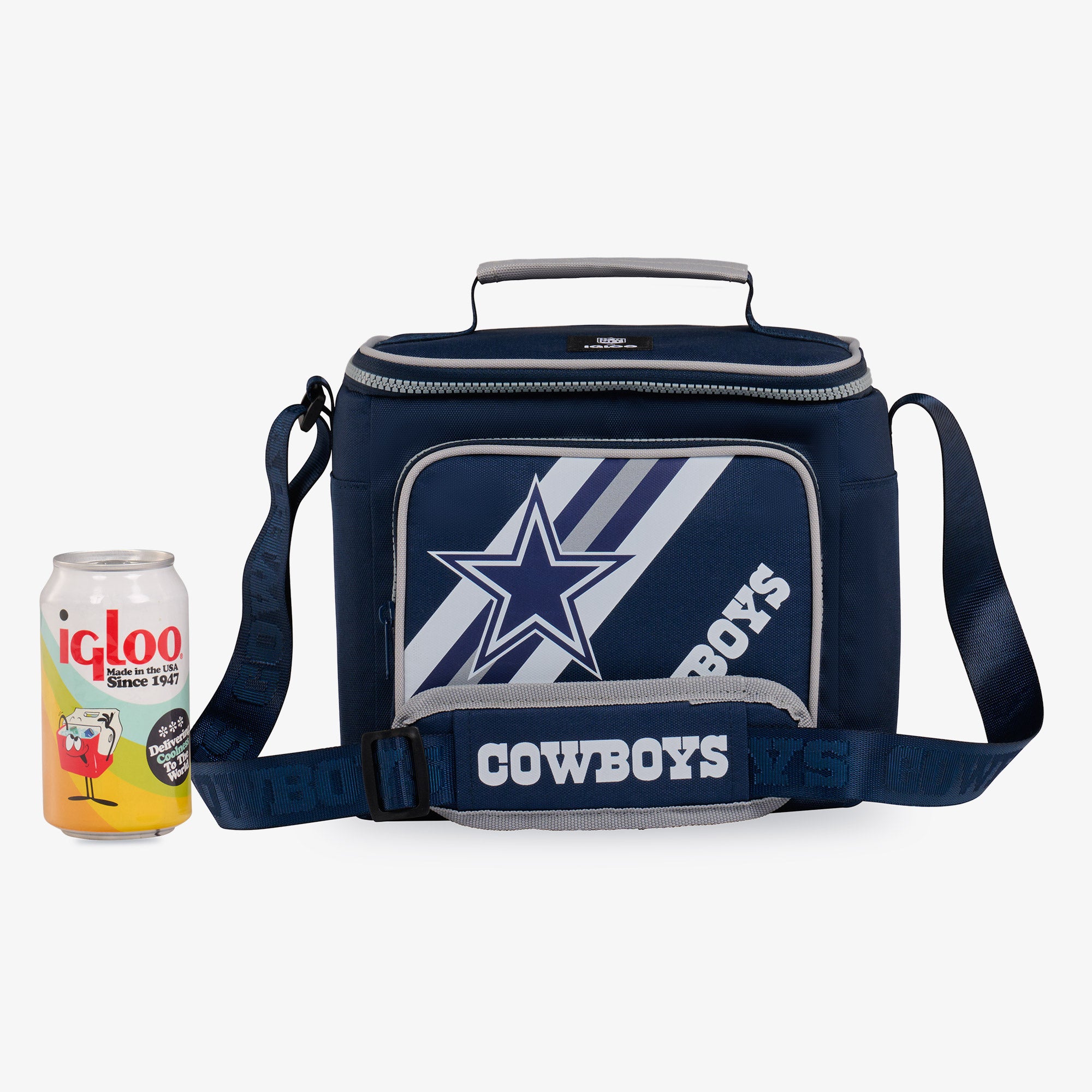 Dallas Cowboys Square Lunch Cooler Bag、mySite、noshort