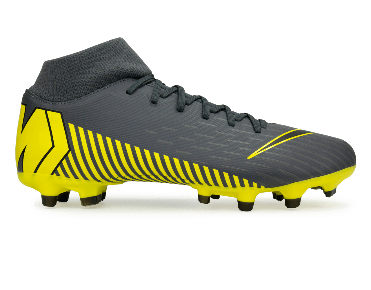 Nike Men's Mercurial Superfly Game Over Academy 6 FG/MG Dark Grey/Black、mySite、noshort