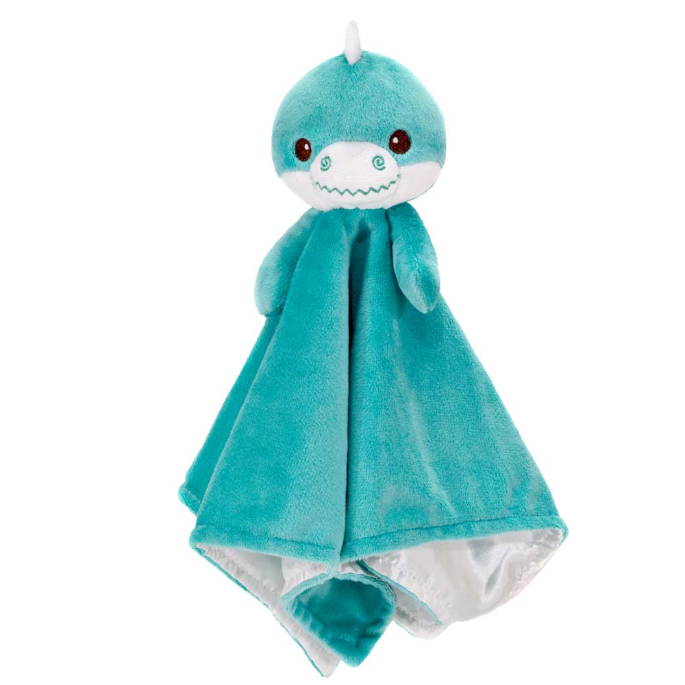 3.25IN X 13.5IN X 13.5IN DINO BLANKIE WITH RATTLE、mySite、g9winljtr