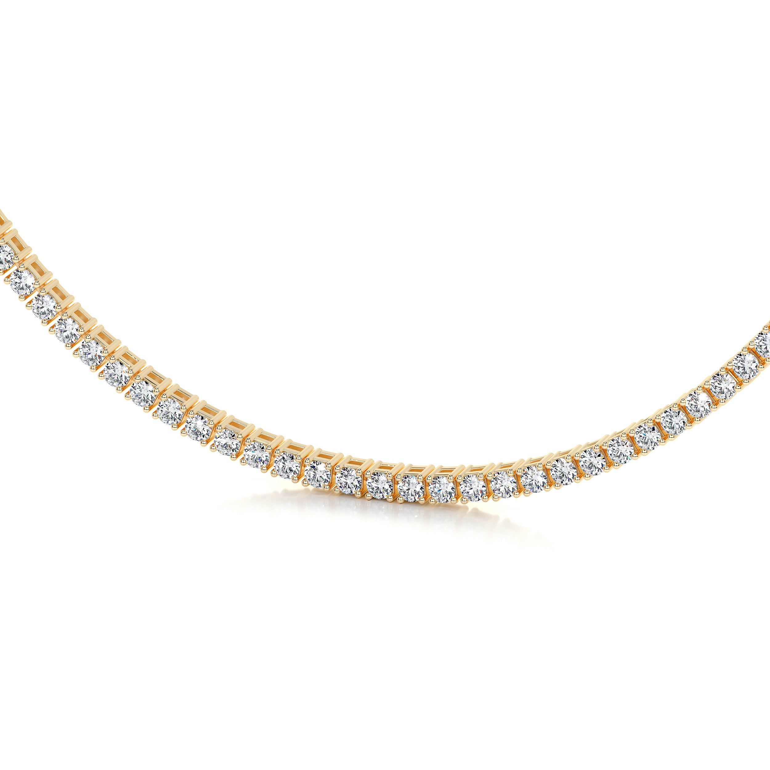 Callie Lab Grown Diamond Tennis Collier (6.00 Carat) -18K Yellow Gold、mySite、hinf8tx79