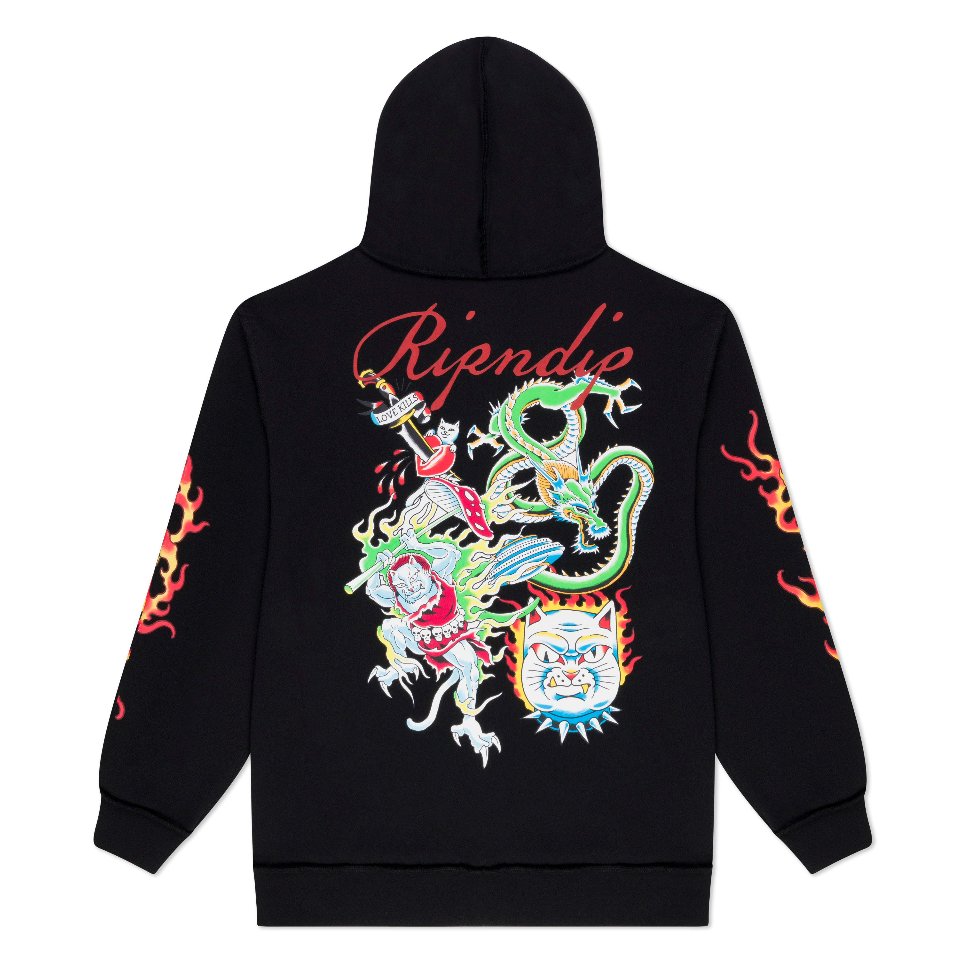  InkEd Zip-Up Hoodie (Black)、mySite、merchandisen