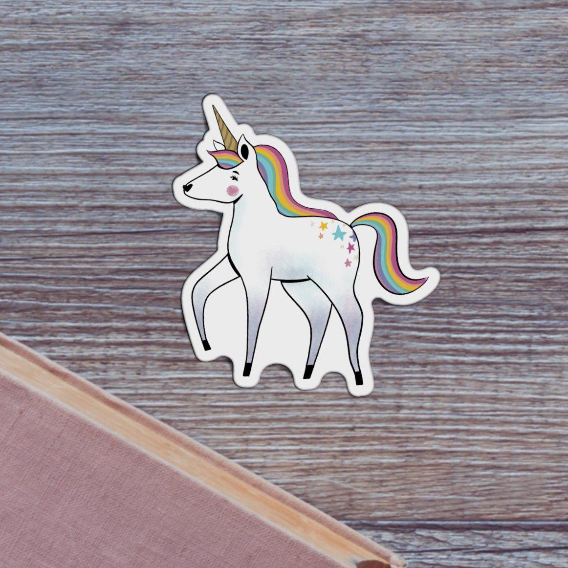 Unicorn Rainbow Mane Fairytale Sticker、mySite、elrpsem3k