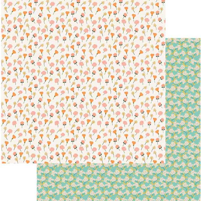  Scrapbook Paper - Monica Kane Dainty Blossoms、mySite、ghnorth
