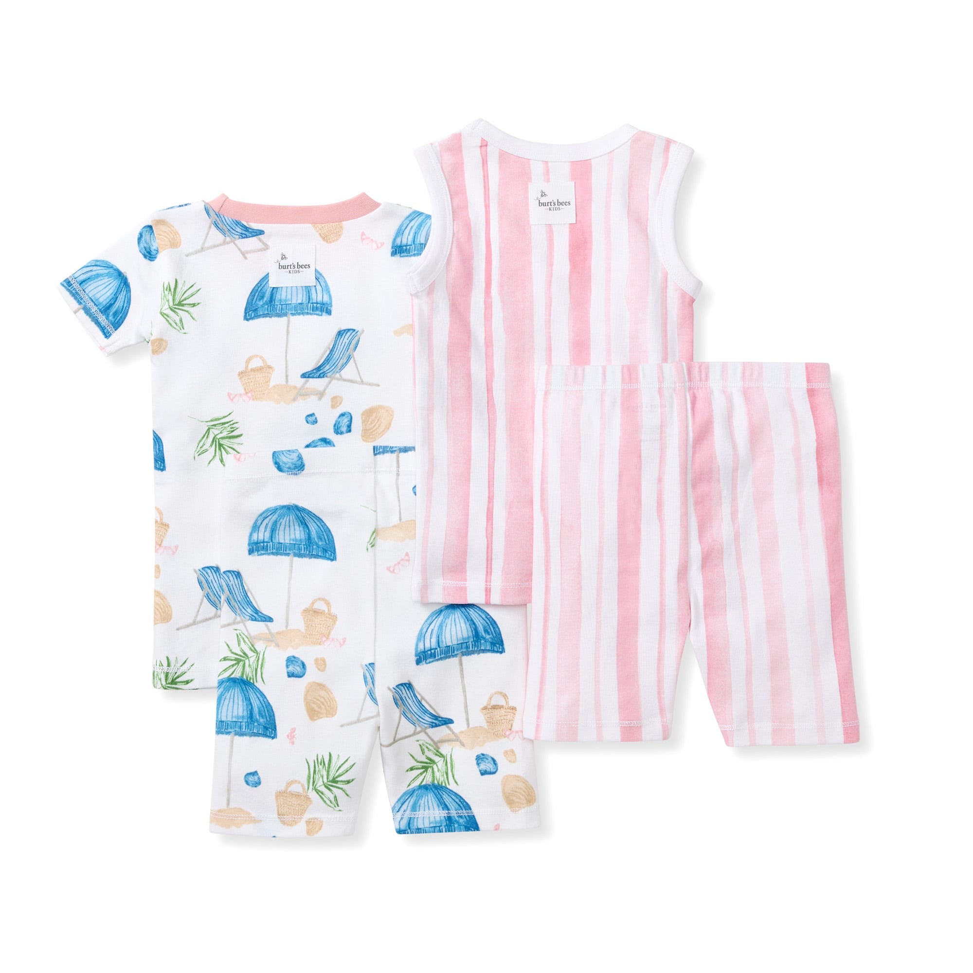 Santorini Beach Organic Cotton Two-Piece Pajamas 2 Pack、mySite、g9winljtr