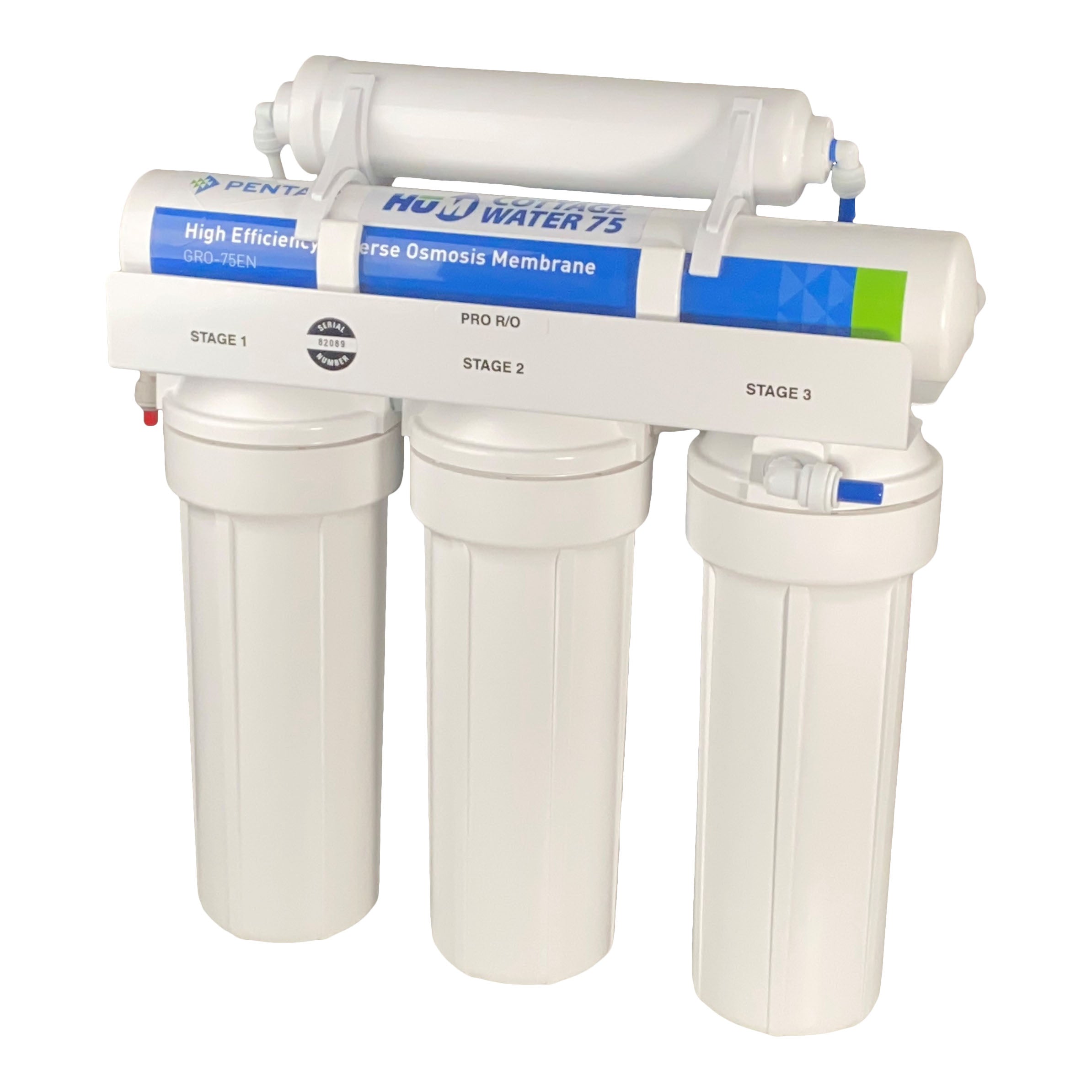 HUM Cottage Water 75 gpd R/O Drinking Water System with GUV-5S UV and Brushed Nickel Faucet、mySite、noshort