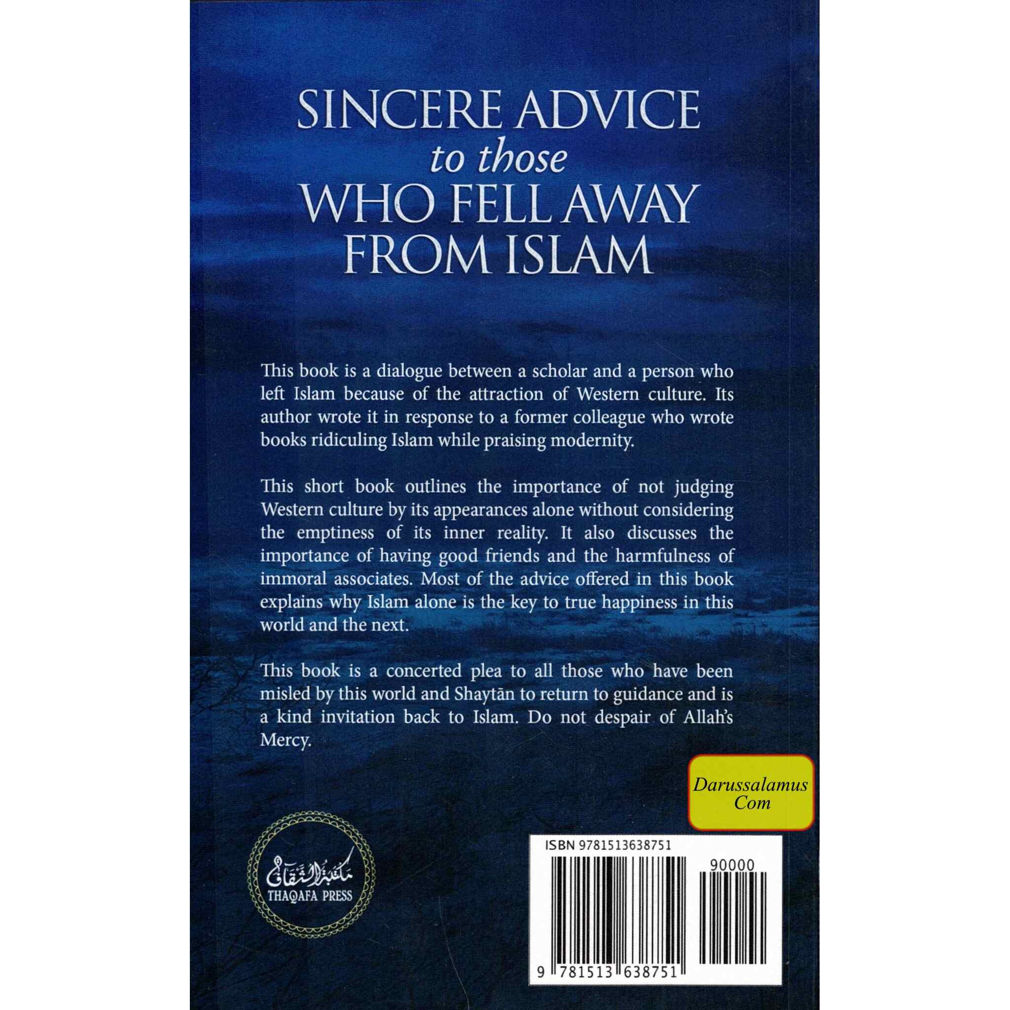 A Sincere Advice to Those Who Fell Away from Islam: A reasonable dialogue with those deluded by Western culture、mySite、topwebapps